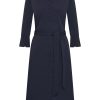 Mi Piace - Jurk 3/4 Mouw recht - Dark Blue