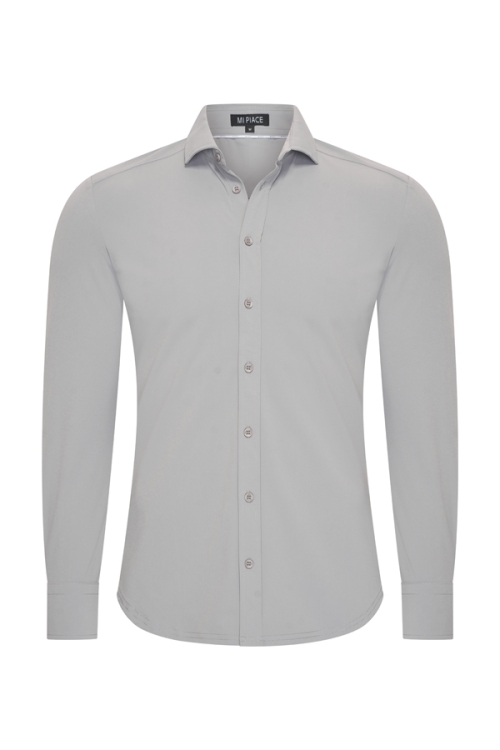 Mi Piace Heren - Blouse - Elephant Grey