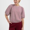 Lady Day - Amie Top - Burgundy/Simple while