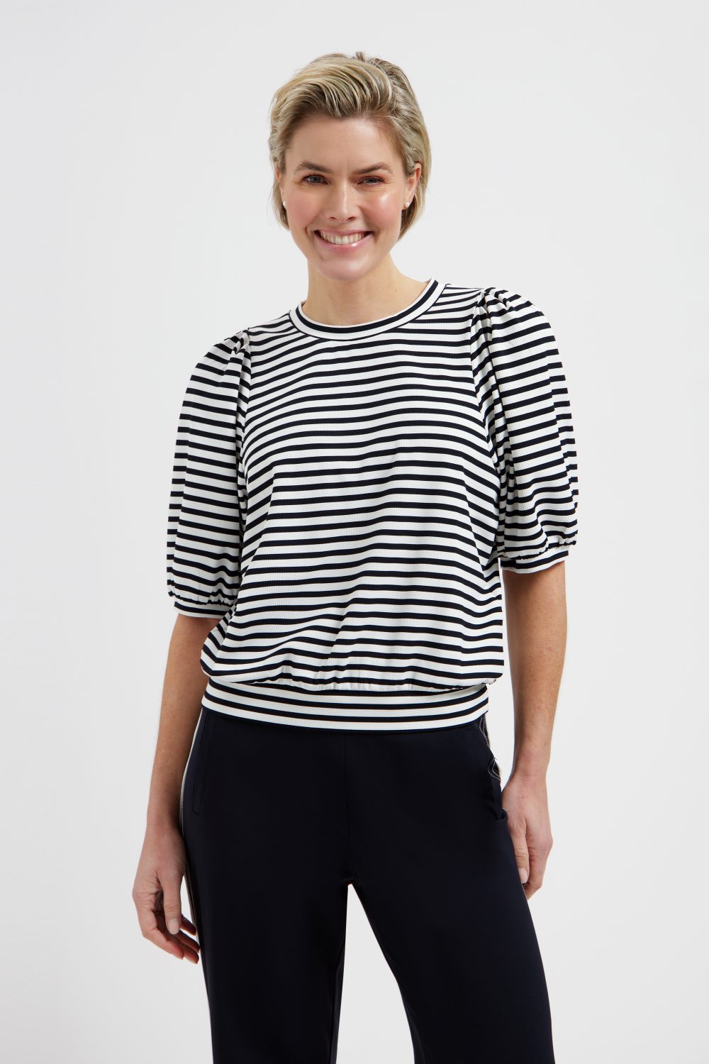 Lady Day - Amie Top - Blue/Simple white