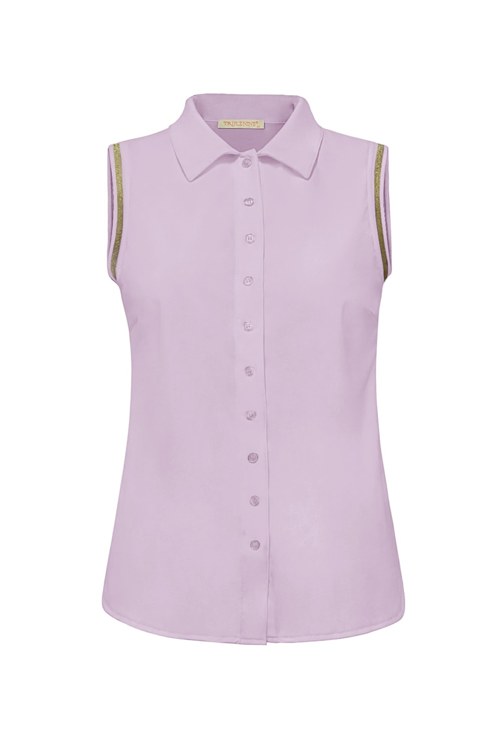 Triple Nine - Blouse Cut Sleeves Gold Bies - Lila
