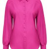 Triple Nine - Blouse basics half moon - Fuchsia