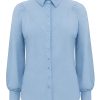Triple Nine - Blouse basics half moon - L. Blue | Morgen in huis!