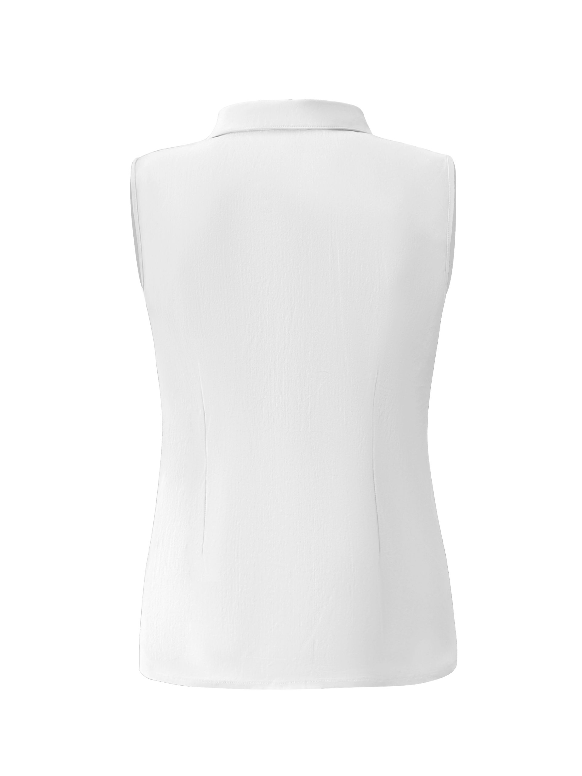 Triple Nine - Blouse cut sleeves with gold buttons - White