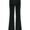 Triple Nine - Pant flared with gold rib belt - Black
