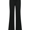 Triple Nine - Pant flared with gold rib belt - Black