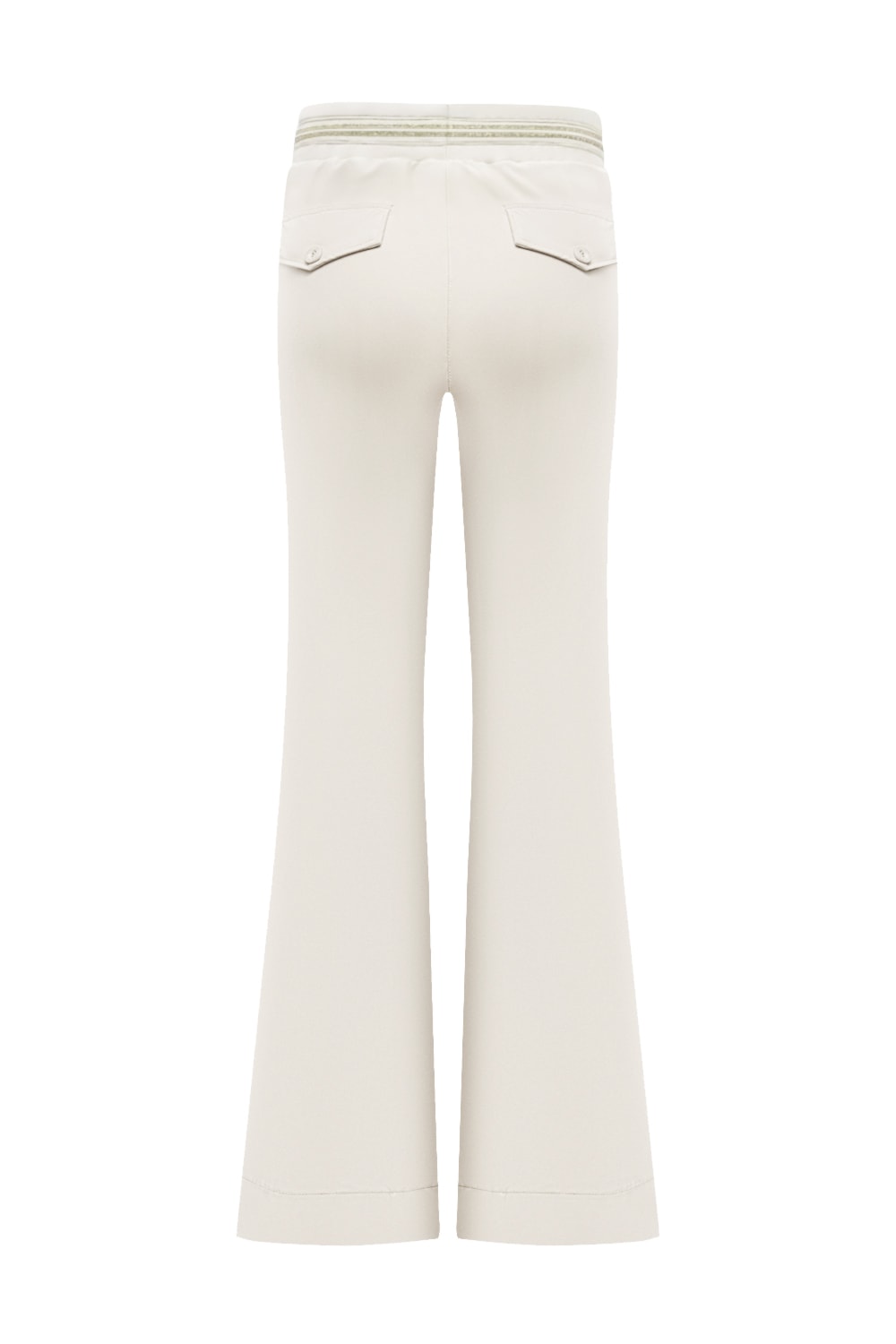 Triple Nine - Pant flared with gold rib belt - Kit