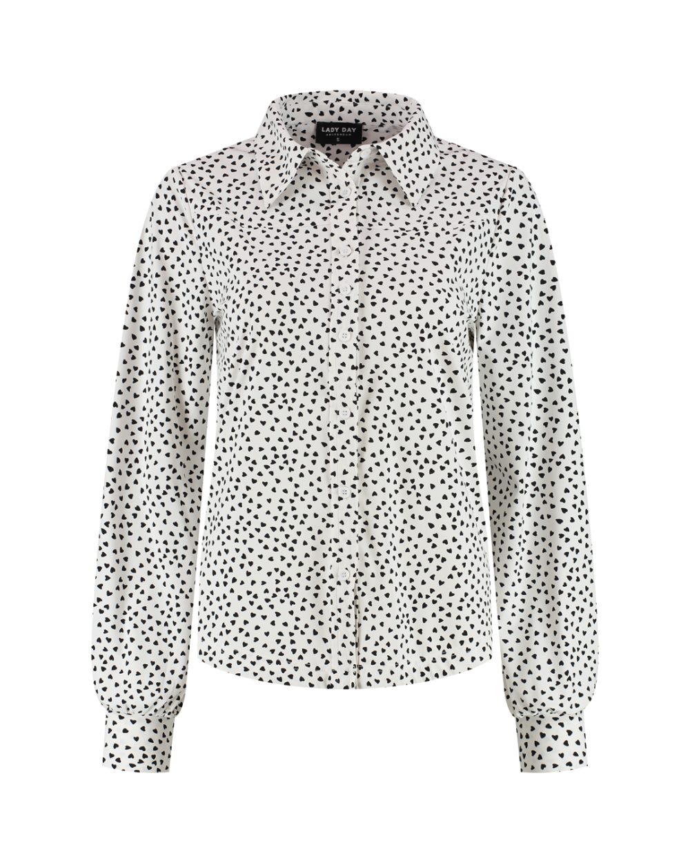 Lady Day - Dana Blouse - Simple white/Blue