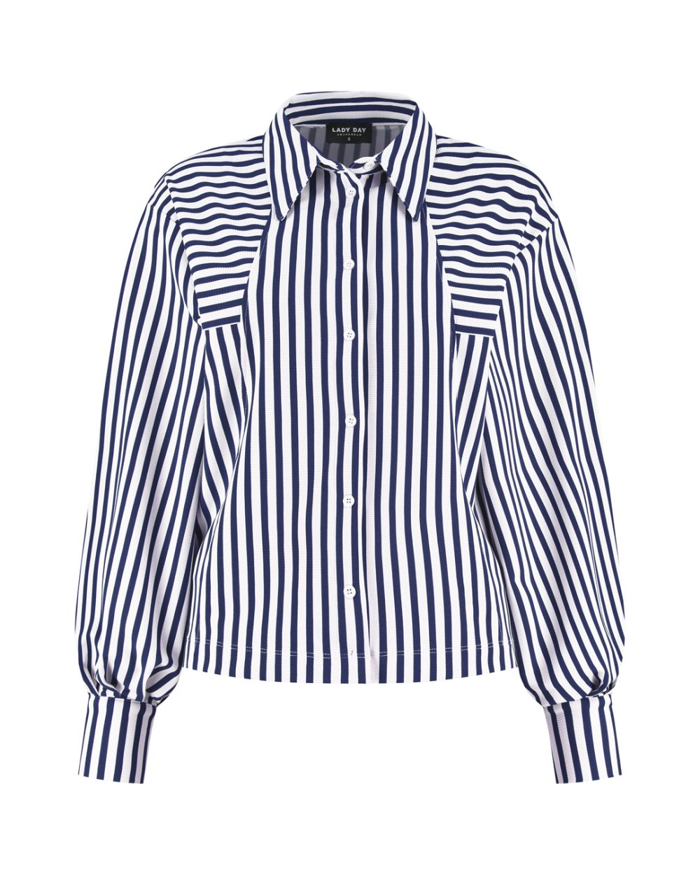 Lady Day - Gem Blouse - Blue/Simple white