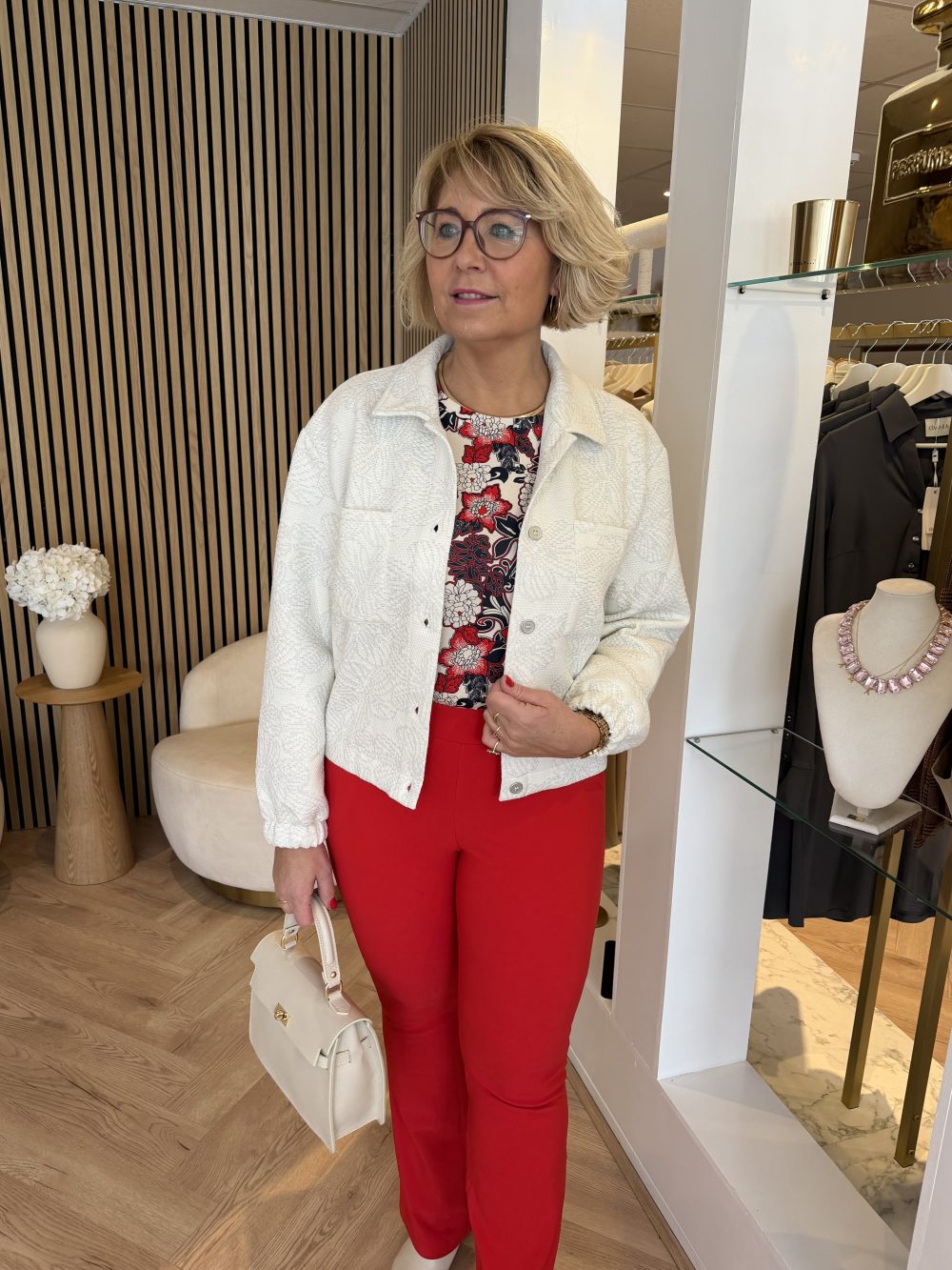 &Co Woman - Ziga Flower - Off white multi