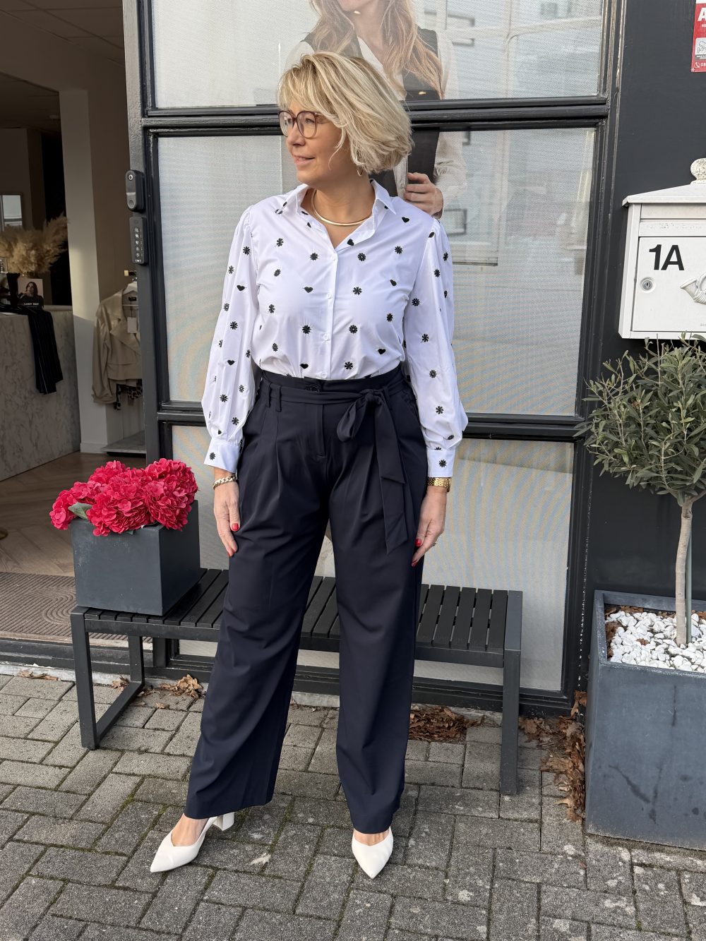 Lady Day - Andrea Blouse - Simple white