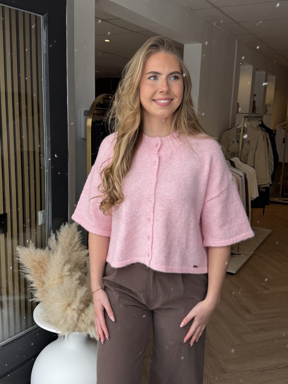 Kimara - Lott Cardigan - Powder Pink