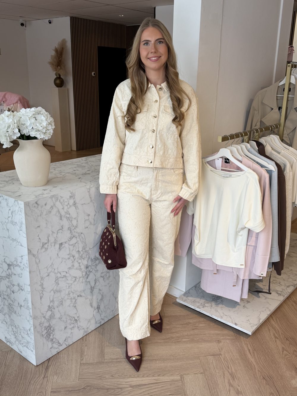 Kimara - Lee Jacket Beige Denim - Beige