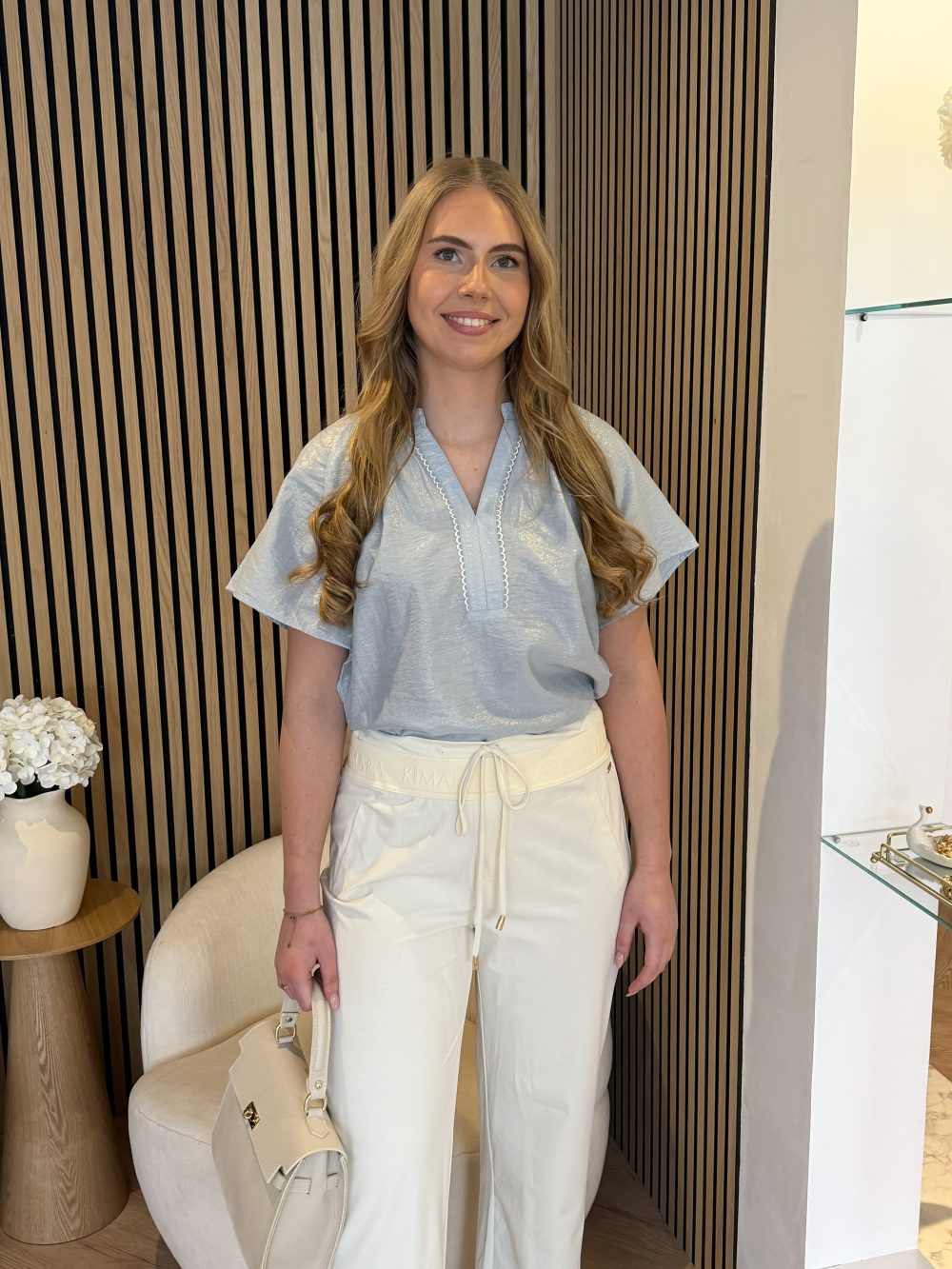 Kimara - Gigi Blouse - Light Blue