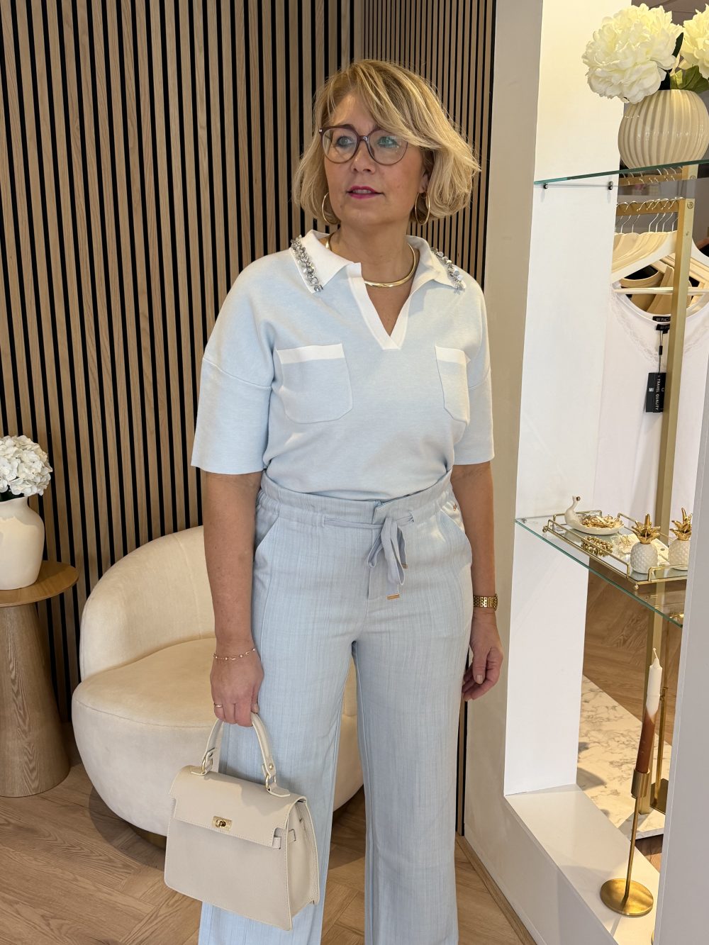 Kimara - Juul Top - Light Blue