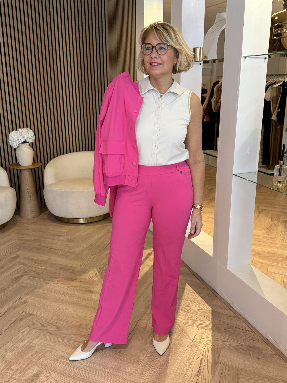 Triple Nine - Bomber Jacket with 2 Pockets - Fuchsia