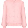 Triple Nine - Bomber Jacket with 2 Pockets - Powder Pink