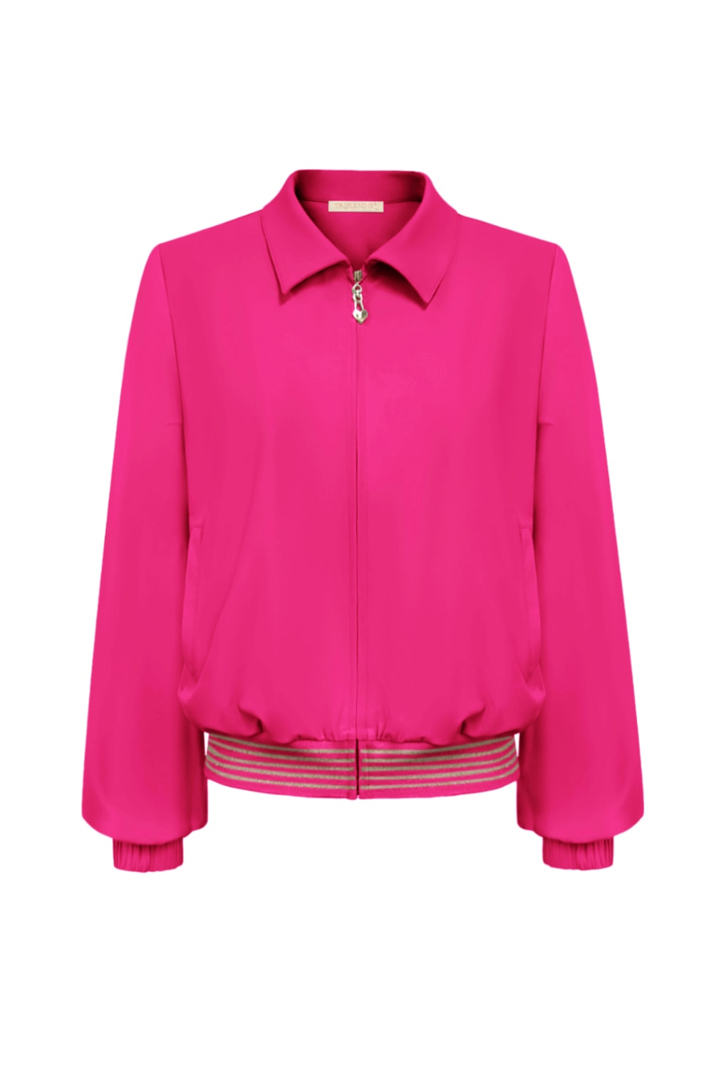 Triple Nine - Jacket Zip Gold Rib - Fuchsia