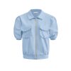 Triple Nine - Jacket short sleeves with zip and cargo pockets - L.Blue