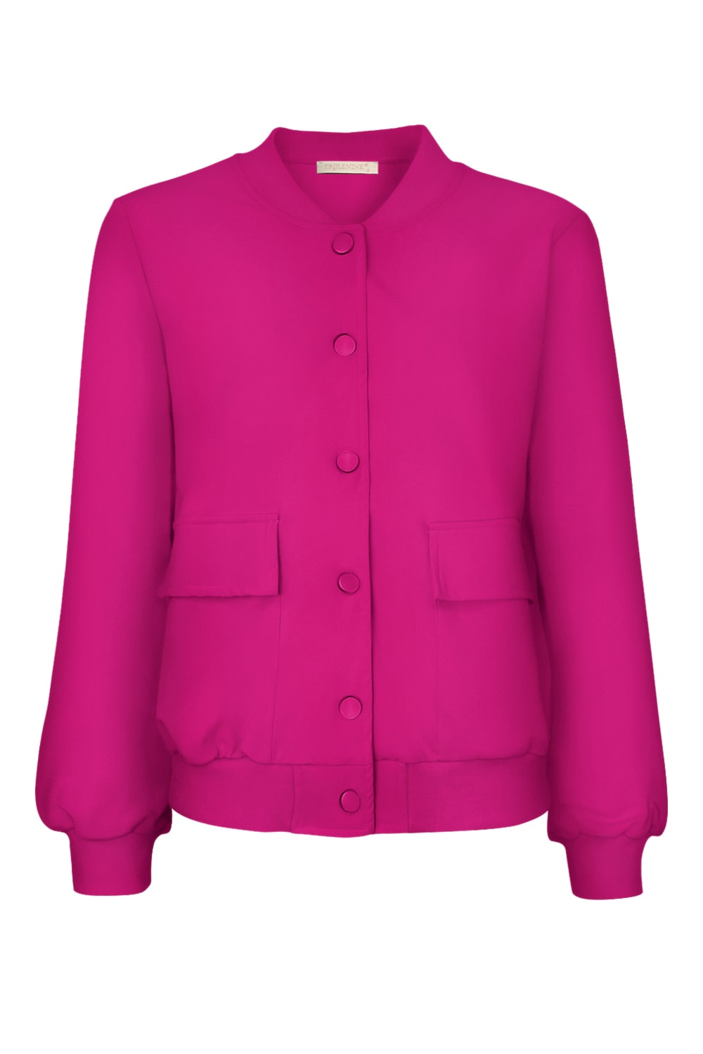 Triple Nine - Bomber Jacket with 2 Pockets - Fuchsia