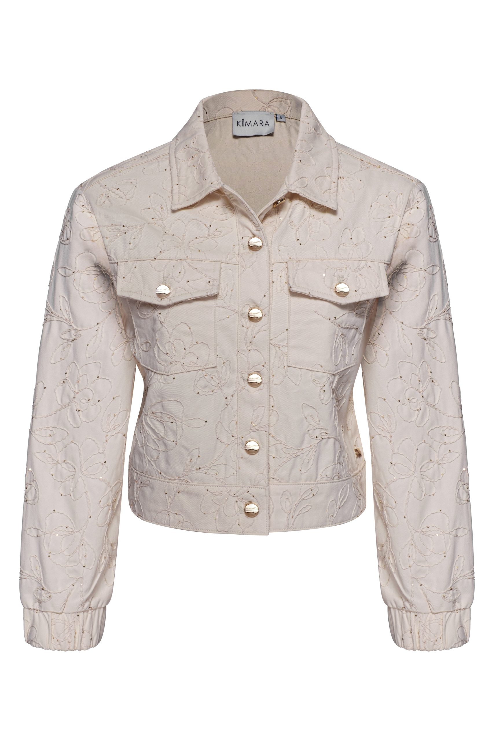 Kimara - Lee Jacket Beige Denim - Beige