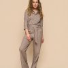 Mi Piace - Jumpsuit Heavy Classic Stripe Print - Falcon