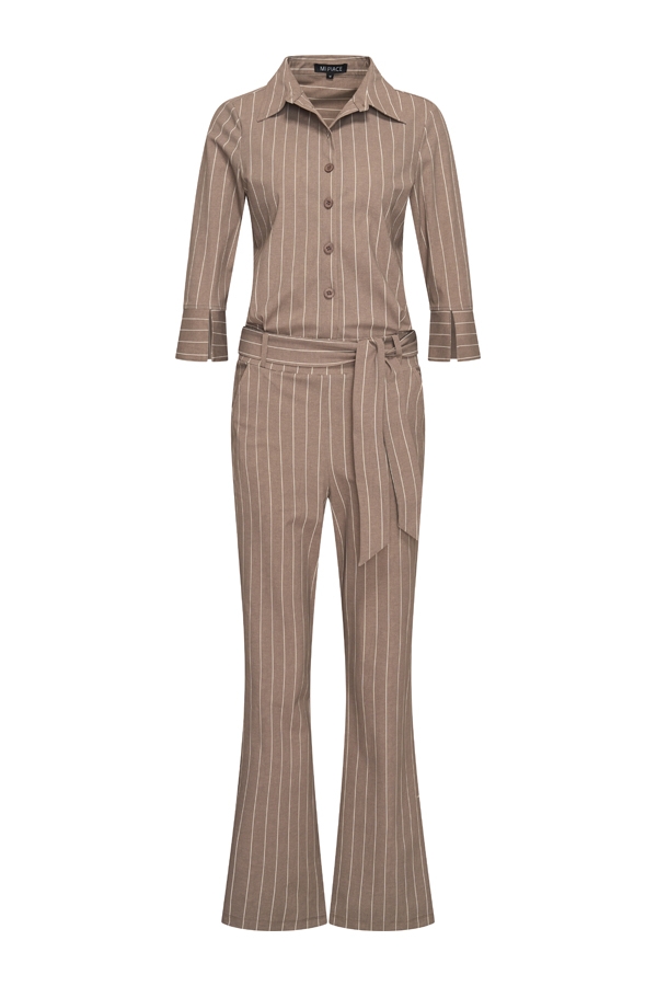 Mi Piace - Jumpsuit Heavy Classic Stripe Print - Falcon