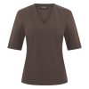 Mi Piace - T Shirt V Neck - Espresso