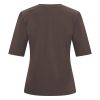 Mi Piace - T Shirt V Neck - Espresso