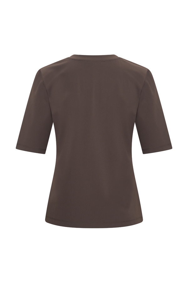 Mi Piace - T Shirt V Neck - Espresso