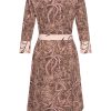 Mi Piace - Dress Mix Twilight Twigs Print - Espresso