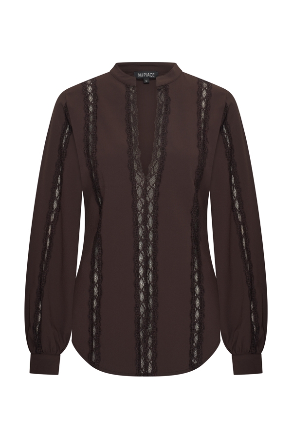 Mi Piace - Top Lace - Espresso