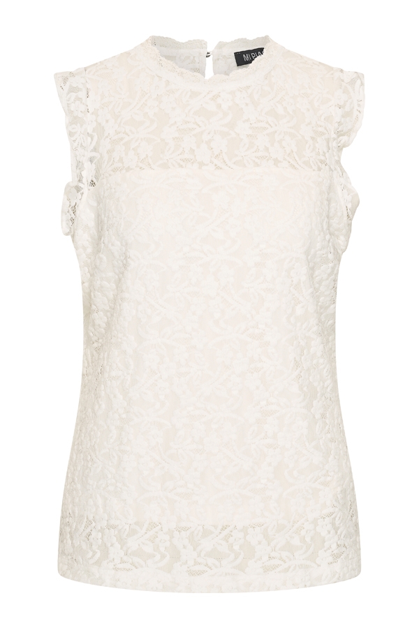 Mi Piace - Top Lace Sleeveless - Off White