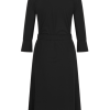 Mi Piace - Jurk 3/4 Mouw recht - Black