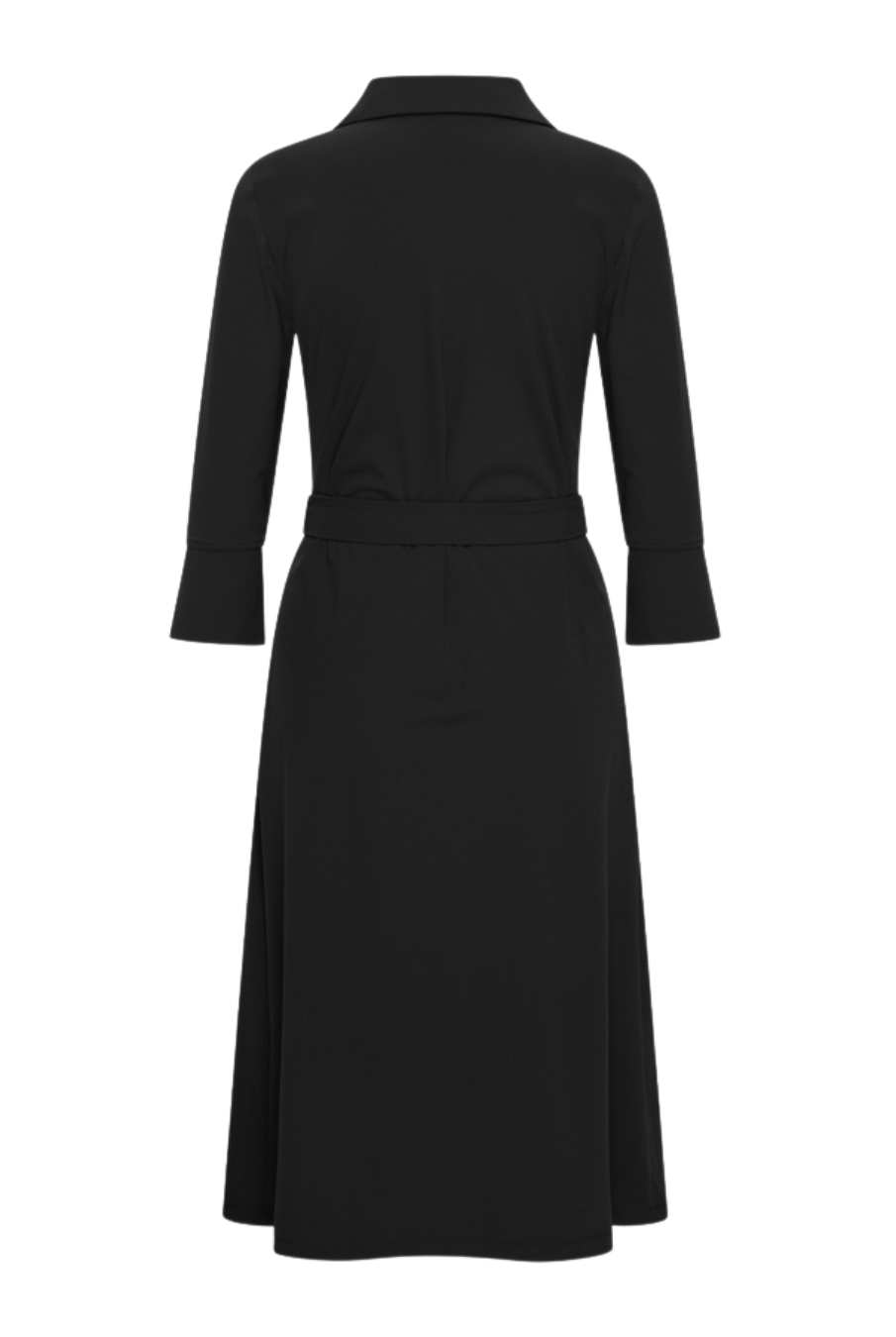 Mi Piace - Jurk 3/4 Mouw recht - Black