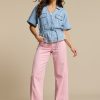 Red Button - Claudette Slanted Seams Twill L33 - Blossom-L33