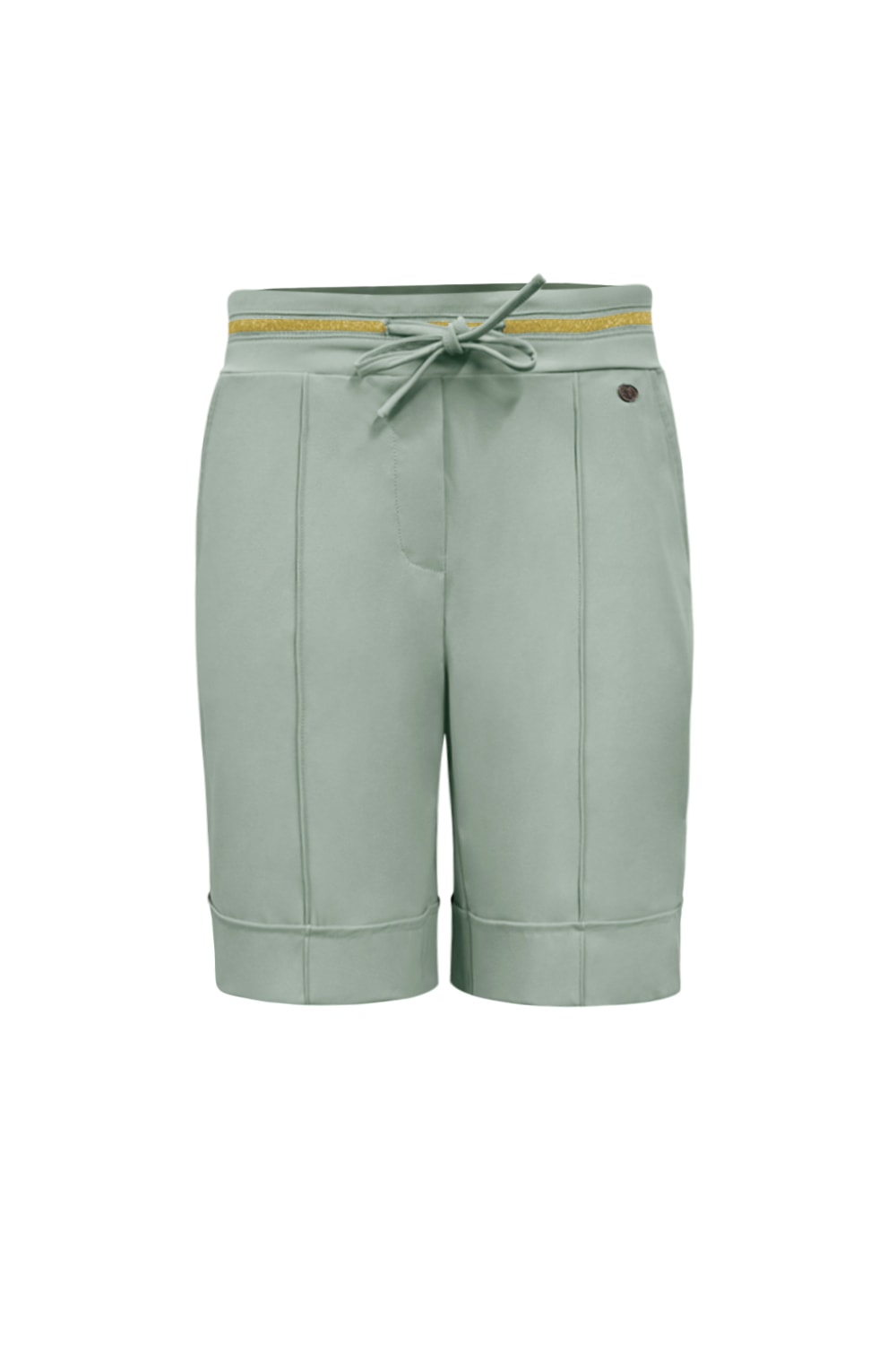 Triple Nine - Short pant with bies and gold bies elastiek - Sage Green