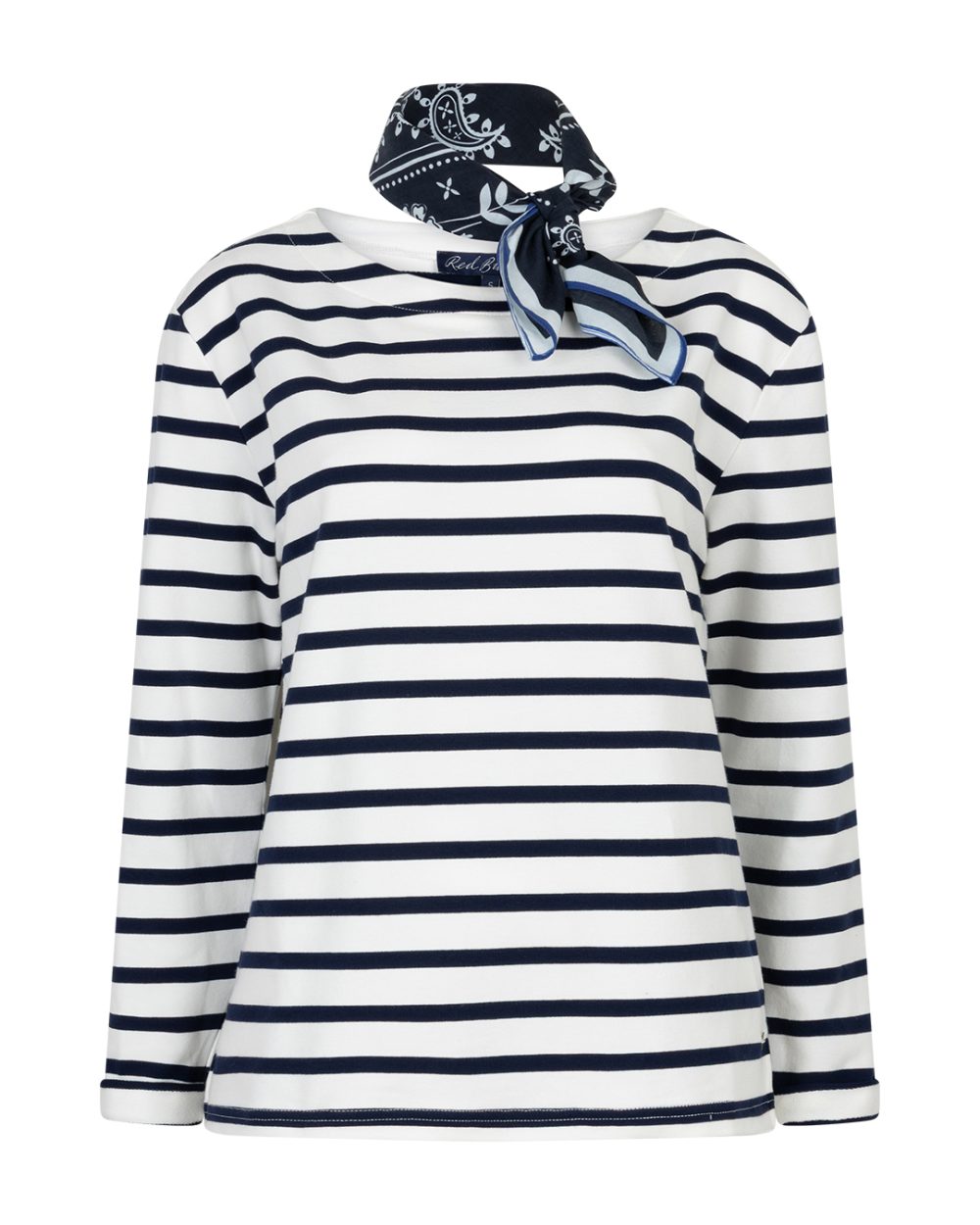 Red Button - Terry Stripe & Scarf - Darkblue