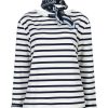 Red Button - Terry Stripe & Scarf - Darkblue