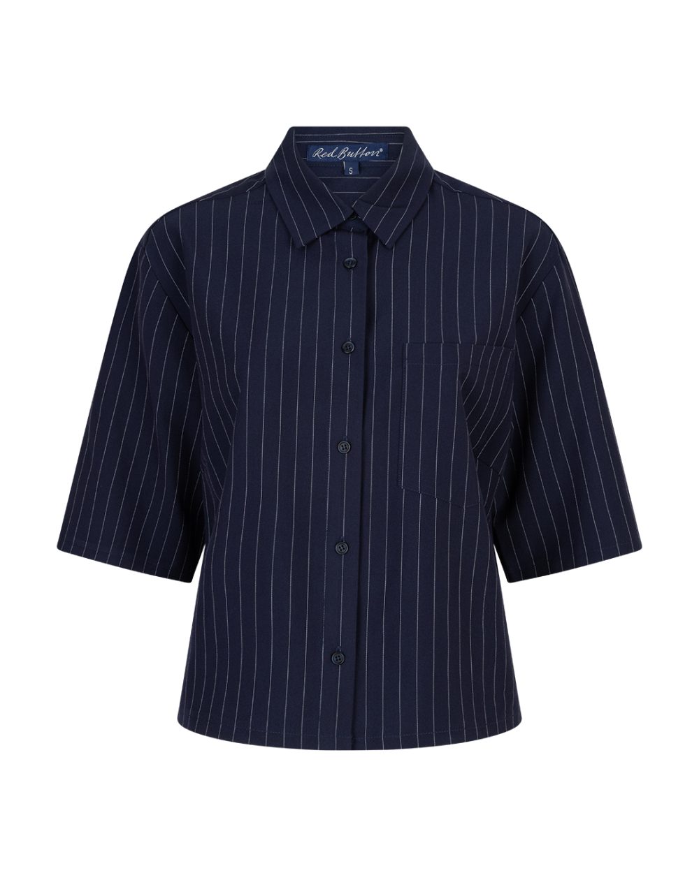 Red Button - Nora blouse Pinstripe - darkblue