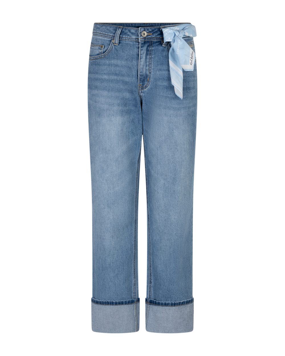 Red Button - Kim High Hem & scarf - stoneused