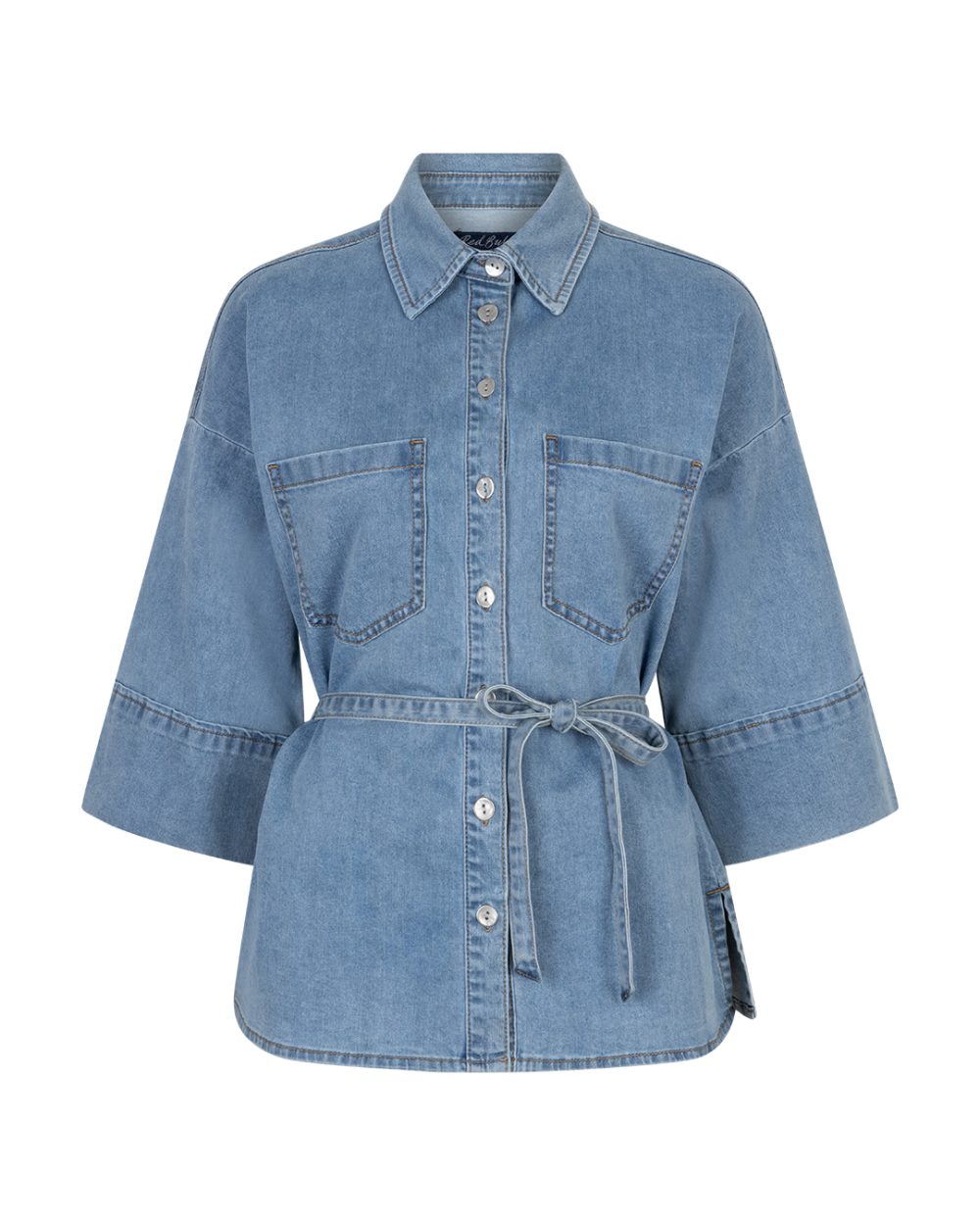 Red Button - Mia Denim Long Jacket - lightblue