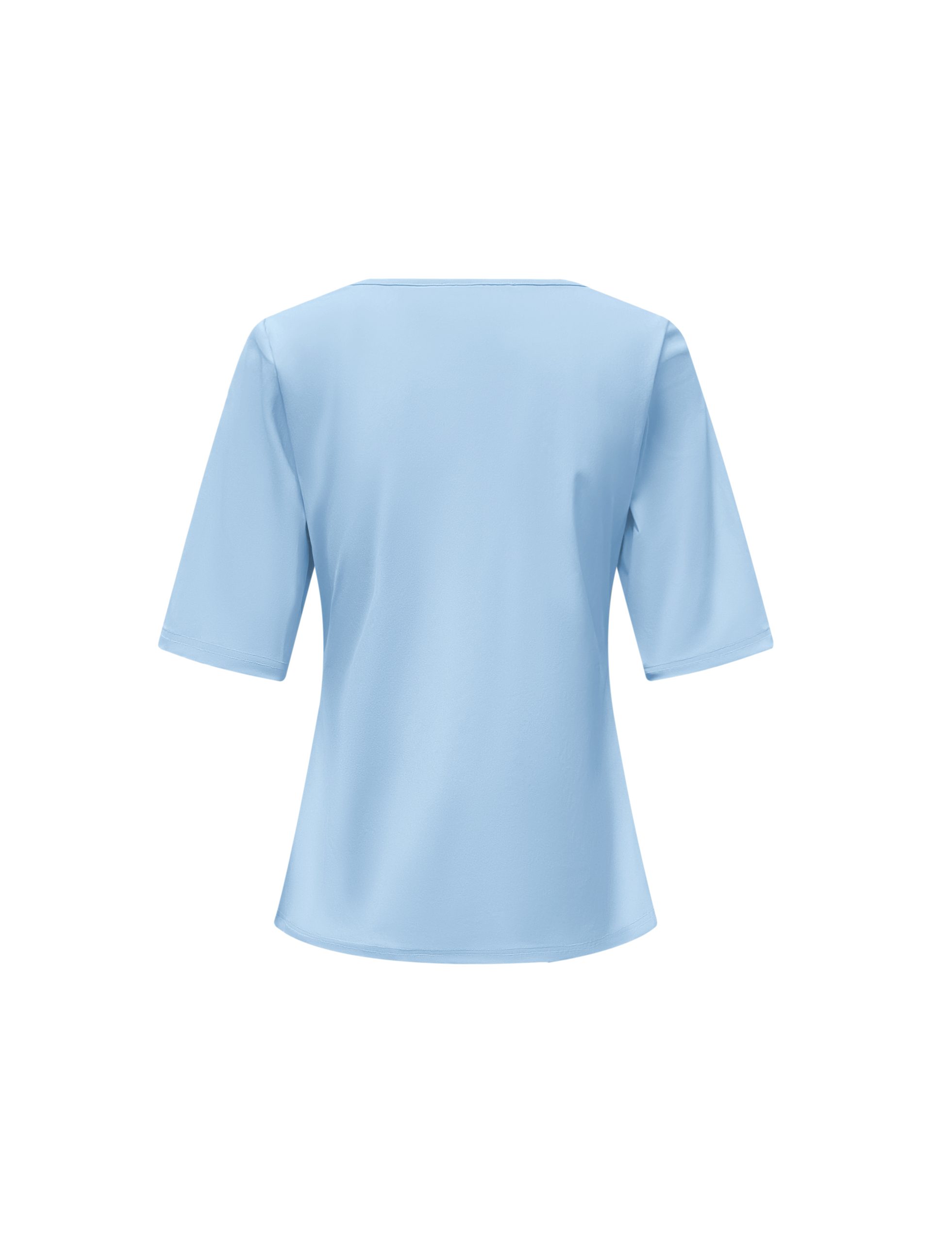 Triple Nine - Top short sleeves with new square neck and strik - L.Blue
