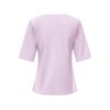 Triple Nine - Top short sleeves with new square neck and strik - Lila