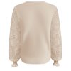 Triple Nine - Sweater With Lace Sleeves - Beige | Morgen in huis!