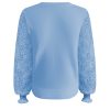 Triple Nine - Sweater With Lace Sleeves - L.Blue | Morgen in huis!