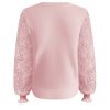 Triple Nine - Sweater With Lace Sleeves - Pink | Morgen in huis!