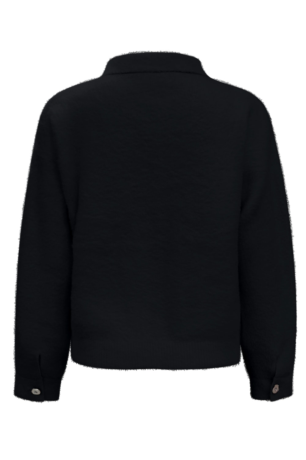 Triple Nine - Jacket fluffy with pockets - Black