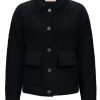 Triple Nine - Jacket fluffy with pockets - Black
