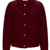 Triple Nine - Jacket fluffy with pockets - Burgundy